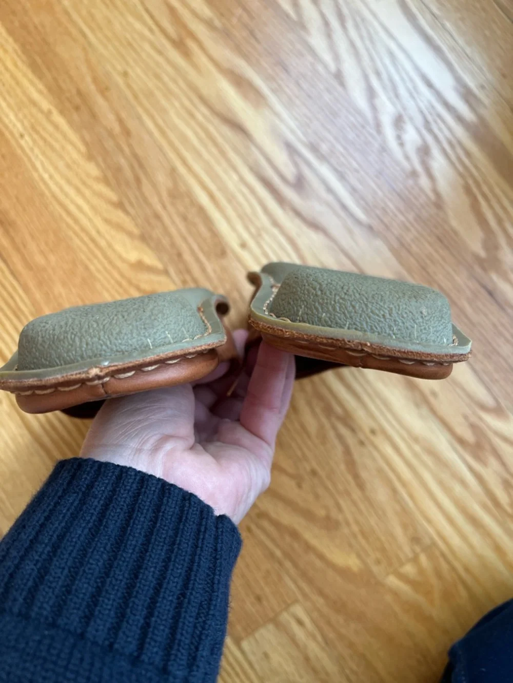 VIBAe Roma Women's Brown Leather Slip-On Mule Clogs - Picture 6 of 9